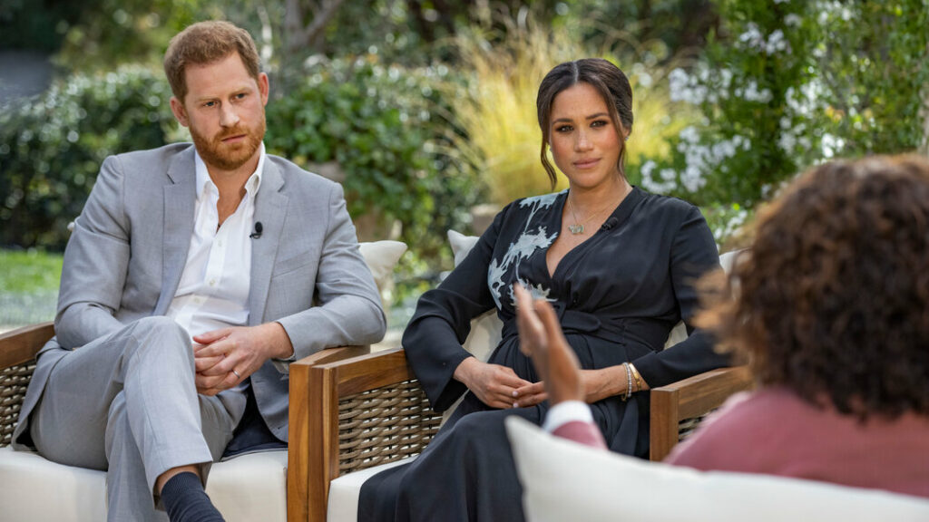 Meghan Markle with Prince Harry - Oprah Interview